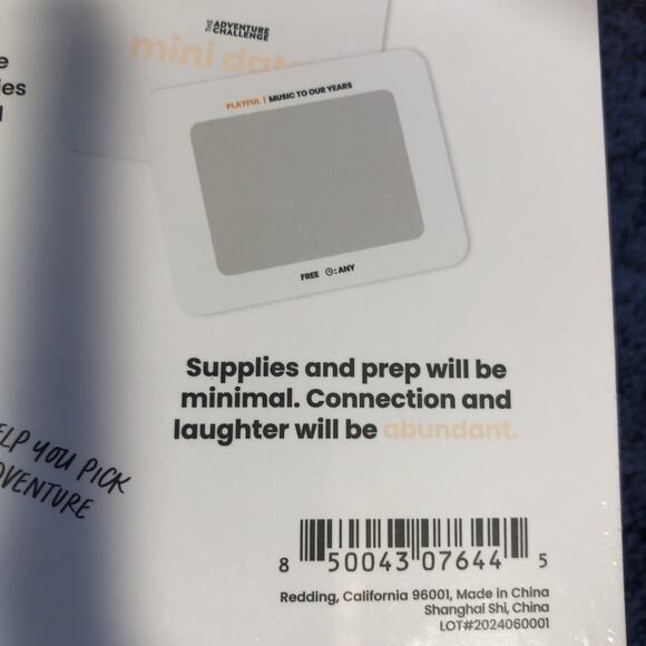 The Adventure Challenge Mini Dates 30 Scratch-Off Dates Couple NEW & SEALED - Picture 5 of 5